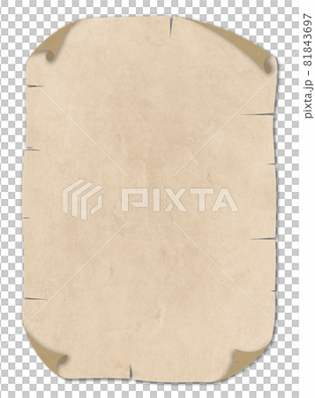 捲邊廢紙插圖素材 81843697