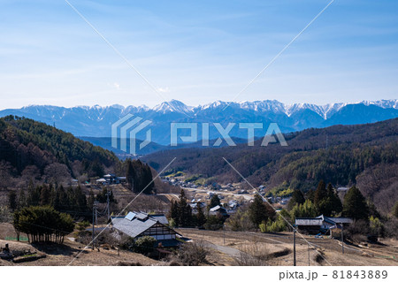 四賀地区から見た北アルプス 81843889