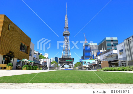 名古屋市中区栄 錦通から眺めるセントラルパークとテレビ塔 名古屋市中区栄 錦通から眺めるセントラルパークとテレビ塔 81845671