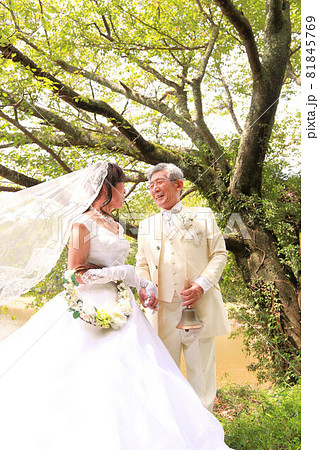 シニア世代の結婚フォトウエディング☆老人の婚活再婚 81845769