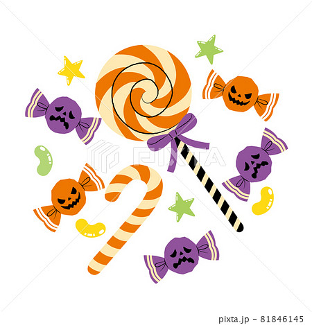 cartoon halloween candy