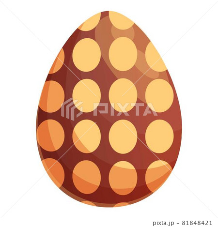 Chocolate egg icon cartoon vector. Easter candy 81848421