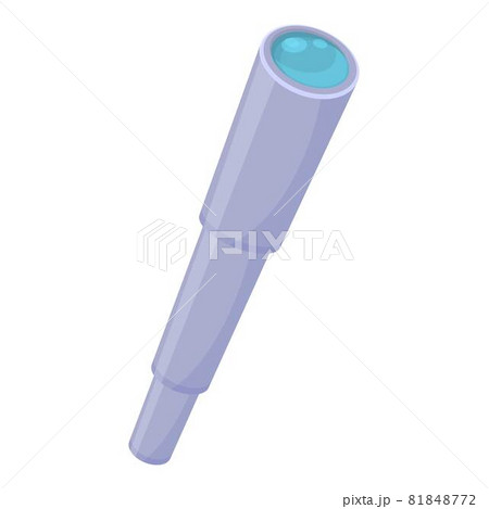 Spy glass icon cartoon vector. Telescope spyglass Spy glass icon cartoon vector. Telescope spyglass 81848772