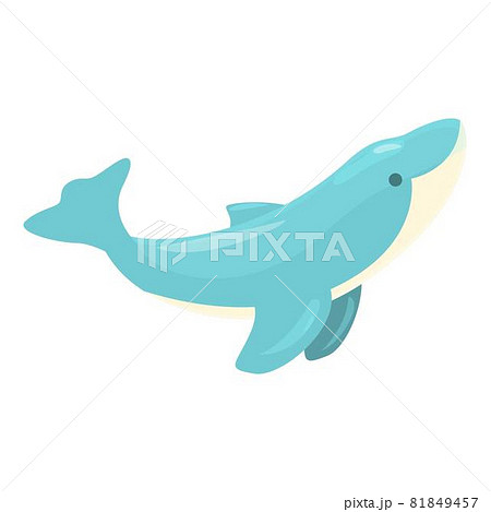 Dolphin fish icon cartoon vector. Sea animal Dolphin fish icon cartoon vector. Sea animal 81849457