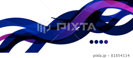 Abstract background - transparent overlapping wavy lines on white pattern. Vector Illustration For Wallpaper, Banner, Background, Landing Page 81854114