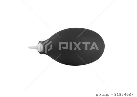 Rubber air blower pump dust cleaner isolated on white background 81854637