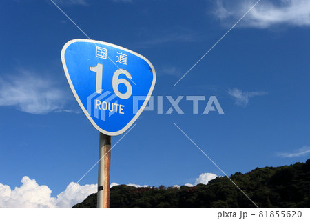 国道16号　標識 81855620