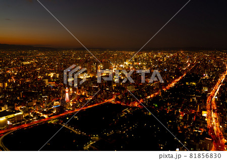 大阪風景　夜景 81856830