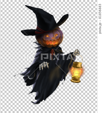 Illustration of Jack O Lantern in black - Stock Illustration [81856883 ...