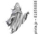 布のような白いおばけのイラスト 81856888