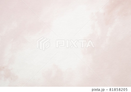 水彩_ピンク_和紙_背景_テクスチャ 81858205