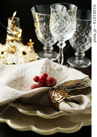 クリスマス・テーブルセッティング 81858659