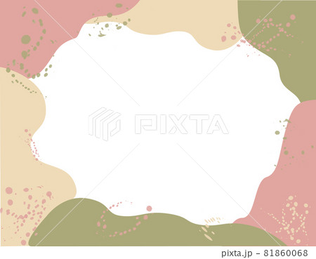 和モダンな背景イラスト　ピンク系 81860068
