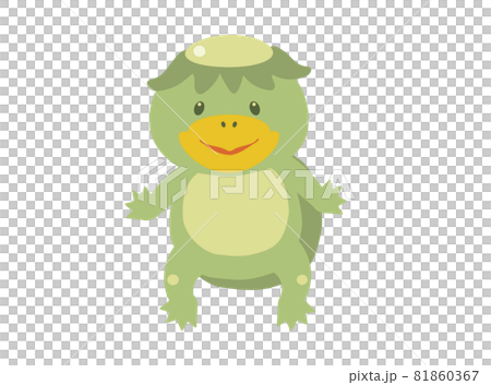 日本怪物 "河童" 的可愛矢量圖 81860367