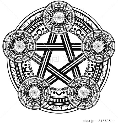 Multiple magic circle - Stock Illustration [81863511] - PIXTA