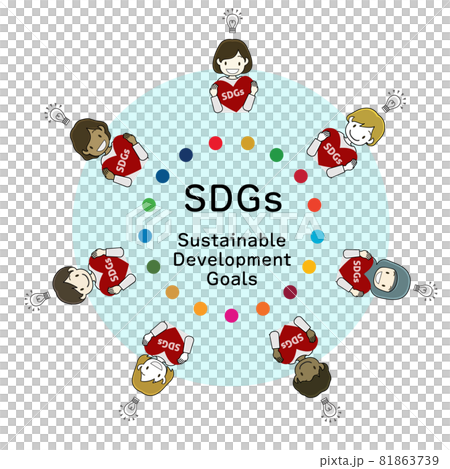 SDGsの取り組みに対するイメージやアイディアをわかりやすく表現した、子供たちのイラスト SDGsの取り組みに対するイメージやアイディアをわかりやすく表現した、子供たちのイラスト 81863739