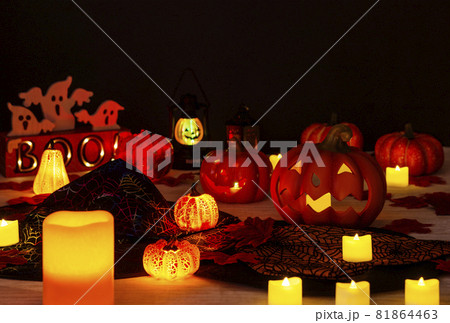 ハロウィンイメージ ハロウィンナイト お化けカボチャ ジャックオーランタン イメージ素材 ハロウィンイメージ ハロウィンナイト お化けカボチャ ジャックオーランタン イメージ素材 81864463