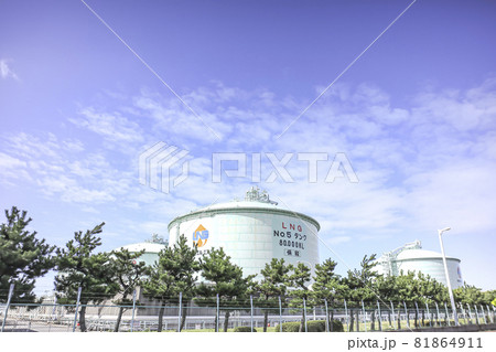 LNGガスタンク (液化天然ガス) LNGガスタンク (液化天然ガス) 81864911