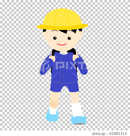 Boy walking towards the front 81865313