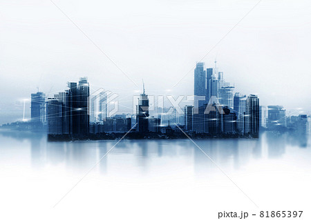 Communication network  used for worldwide international connections ,  Global network modern creative telecommunication and internet connection. Concept of 5G wireless digital connection 81865397