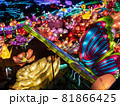 イルミネーションの蝶 81866425