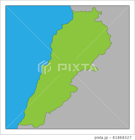 レバノンの地図です。 81868327