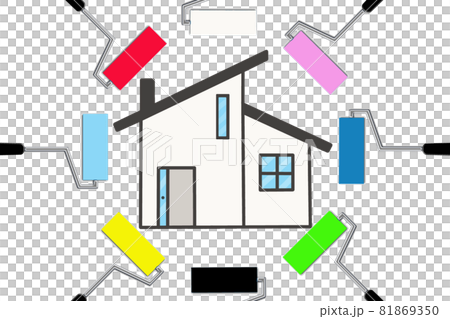 住宅の外壁塗装工事 イメージ 住宅の外壁塗装工事 イメージ 81869350