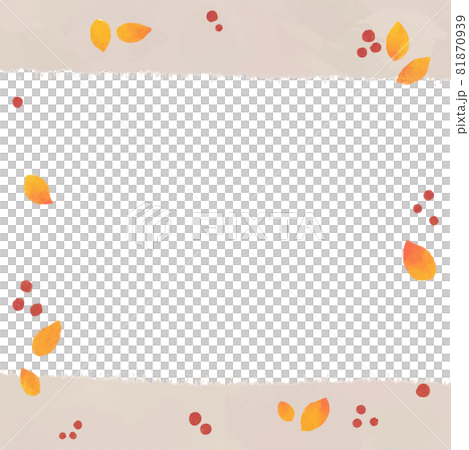 Autumn color frame vector material - Stock Illustration [81870939] - PIXTA