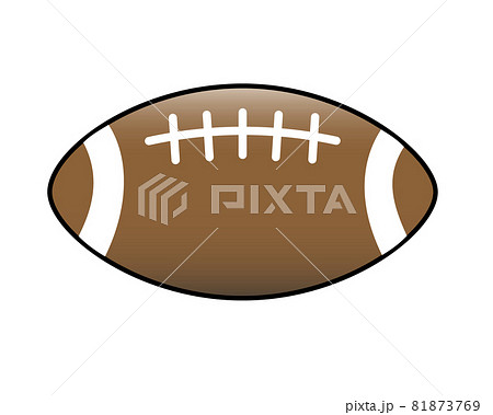 ラグビーボールのイラスト素材