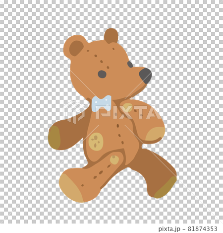 手描きかわいいテディベアのイラスト素材 [81874353] - PIXTA