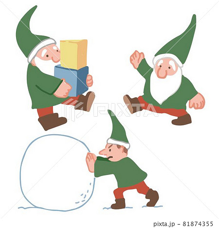 手描き小人セット 手描き小人セット 81874355