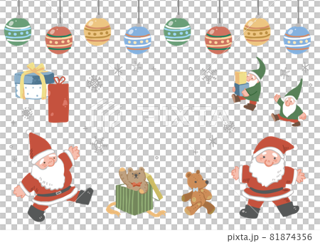 手繪聖誕框架 81874356