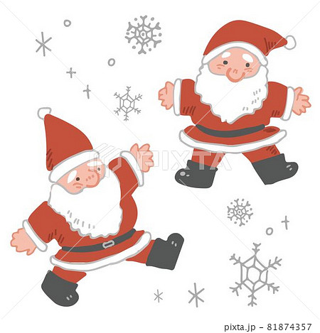 手描きサンタクロース 81874357