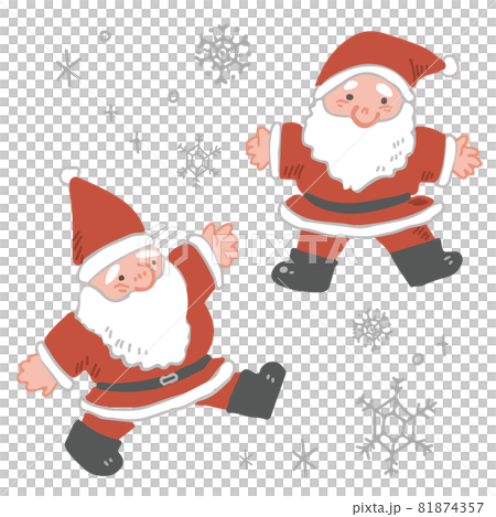 手描きサンタクロース 81874357