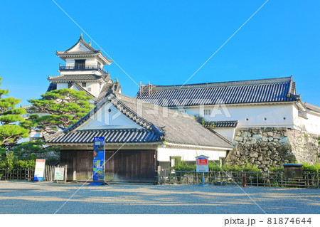 【高知県】快晴下の高知城天守閣（本丸） 81874644