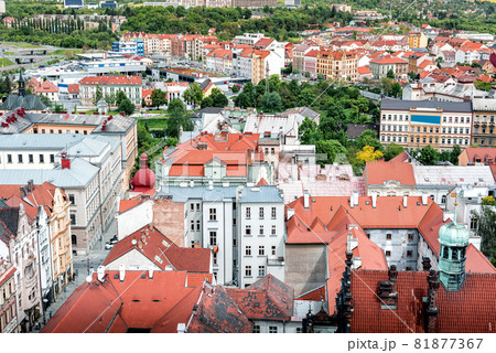 Aerial view of Pilsen, Czech Republic 81877367