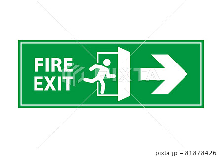 emergency fire exit sign vector for graphic design, logo, web site, social media, mobile app, ui emergency fire exit sign vector for graphic design, logo, web site, social media, mobile app, ui 81878426