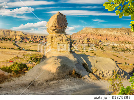 Stone Sphinx in Cappadocia 81879892