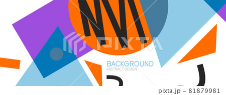 Abstract background. Blocks, lines, triangles, circles composition. Techno or business concept for wallpaper, banner, background, landing page Abstract background. Blocks, lines, triangles, circles composition. Techno or business concept for wallpaper, banner, background, landing page 81879981
