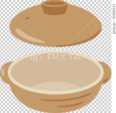 蓋を開けた土鍋 81880311