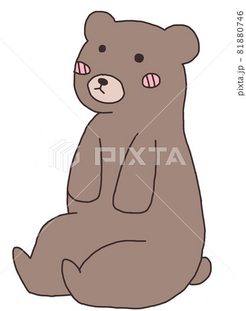 座るくま 81880746