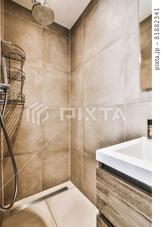 Interior design of beautiful and elegant bathroom 81882341