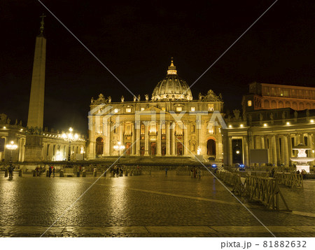 バチカン・サンピエトロ大聖堂 夜景 / St. Peter's Basilica, Vatican バチカン・サンピエトロ大聖堂 夜景 / St. Peter's Basilica, Vatican 81882632