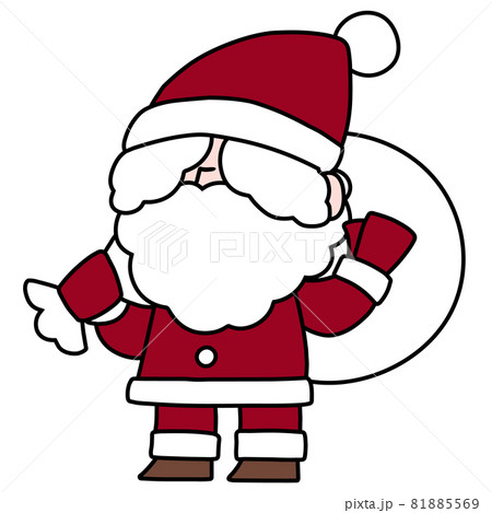 クリスマス素材 かわいいサンタさんのイラスト素材
