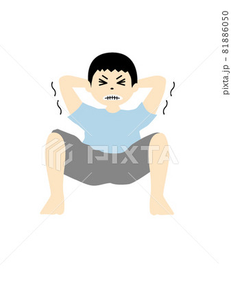 腹筋を頑張る 81886050