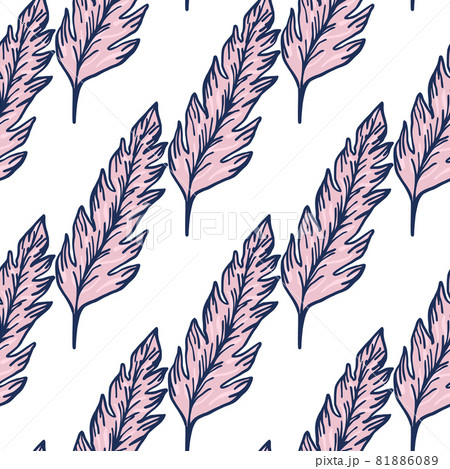 Creative pink leaf seamless pattern. contemporary leaves ornament. Foliage backdrop. Creative pink leaf seamless pattern. contemporary leaves ornament. Foliage backdrop. 81886089