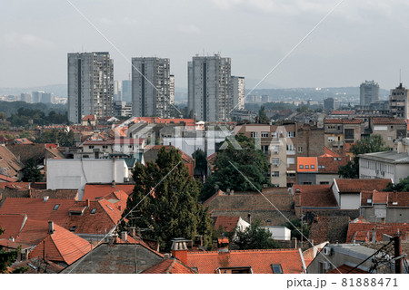 View across Zemun to Belgrade. Serbia 81888471
