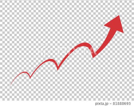 Image arrow _ rise _ illustration material that grows while jumping Image arrow _ rise _ illustration material that grows while jumping 81888693
