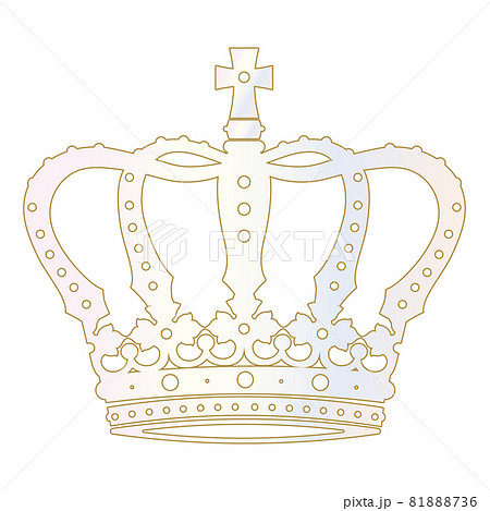 王冠 イラスト シンプルのイラスト素材