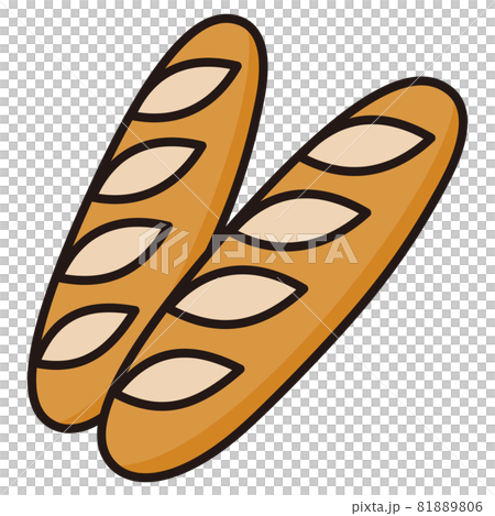 內襯法式麵包/切圖素材 81889806